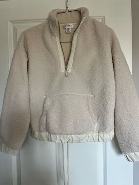 Bailey 44 Ivory Sherpa Half-Zip Jacket